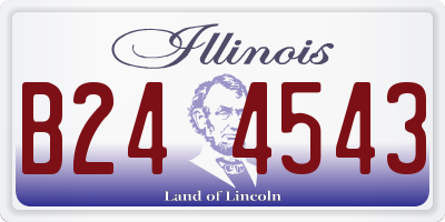 IL license plate B244543