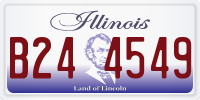 IL license plate B244549