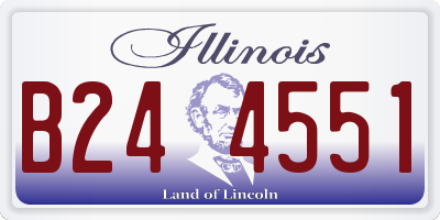 IL license plate B244551