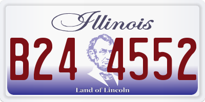 IL license plate B244552