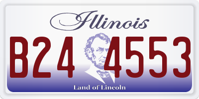 IL license plate B244553
