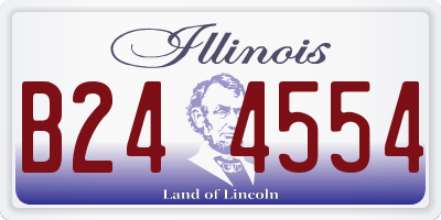 IL license plate B244554