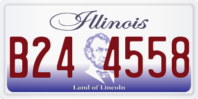 IL license plate B244558