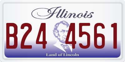 IL license plate B244561