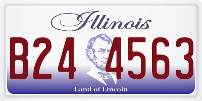 IL license plate B244563