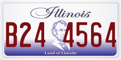 IL license plate B244564