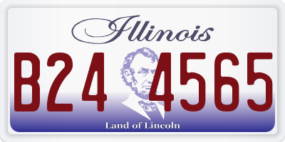 IL license plate B244565
