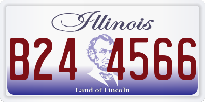 IL license plate B244566