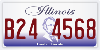 IL license plate B244568