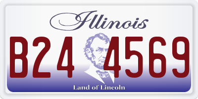 IL license plate B244569