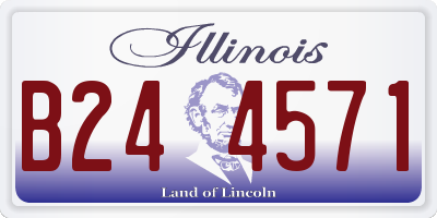 IL license plate B244571