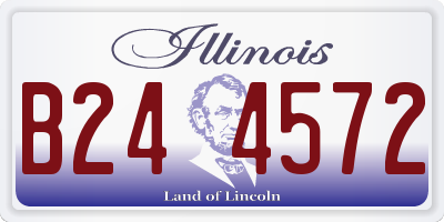 IL license plate B244572