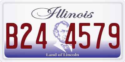 IL license plate B244579