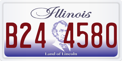 IL license plate B244580