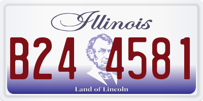 IL license plate B244581