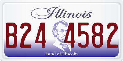 IL license plate B244582
