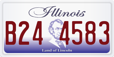 IL license plate B244583