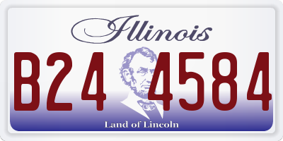 IL license plate B244584