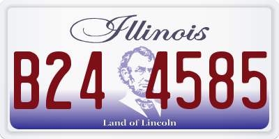 IL license plate B244585