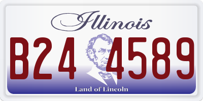 IL license plate B244589