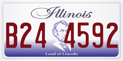 IL license plate B244592