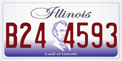 IL license plate B244593