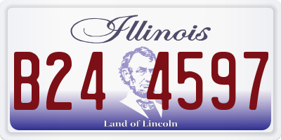 IL license plate B244597