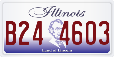 IL license plate B244603