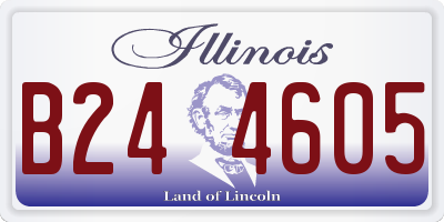 IL license plate B244605