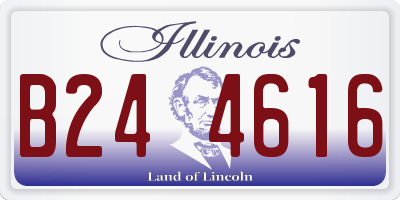 IL license plate B244616