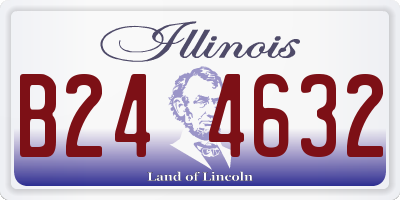 IL license plate B244632