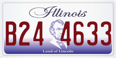 IL license plate B244633