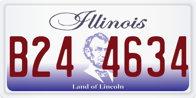 IL license plate B244634