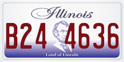 IL license plate B244636