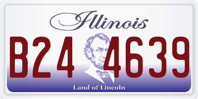 IL license plate B244639