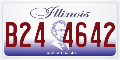 IL license plate B244642