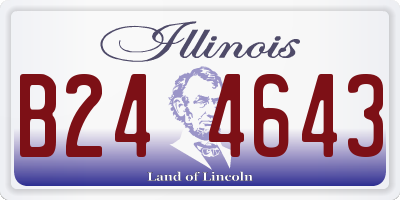IL license plate B244643