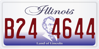 IL license plate B244644