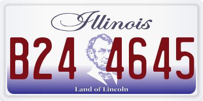 IL license plate B244645