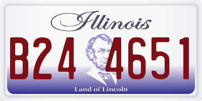 IL license plate B244651
