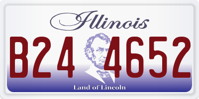 IL license plate B244652