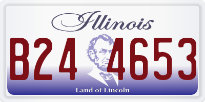 IL license plate B244653