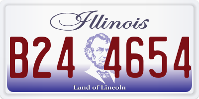 IL license plate B244654