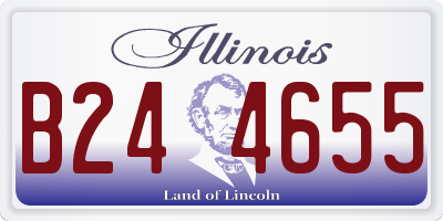IL license plate B244655