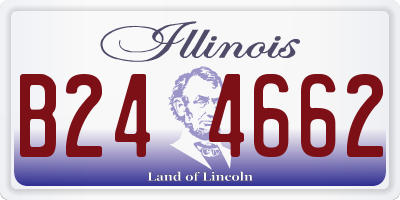 IL license plate B244662
