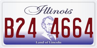 IL license plate B244664