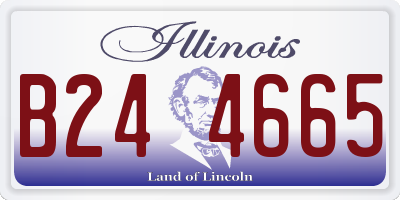 IL license plate B244665