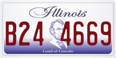 IL license plate B244669