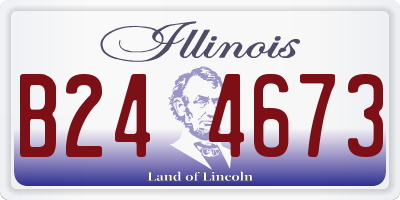 IL license plate B244673