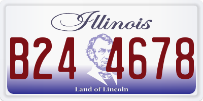 IL license plate B244678